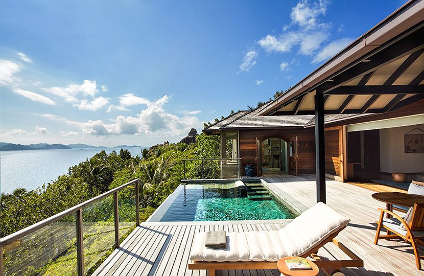 Six Senses Zil Pasyon Panorama Pool Villa deck