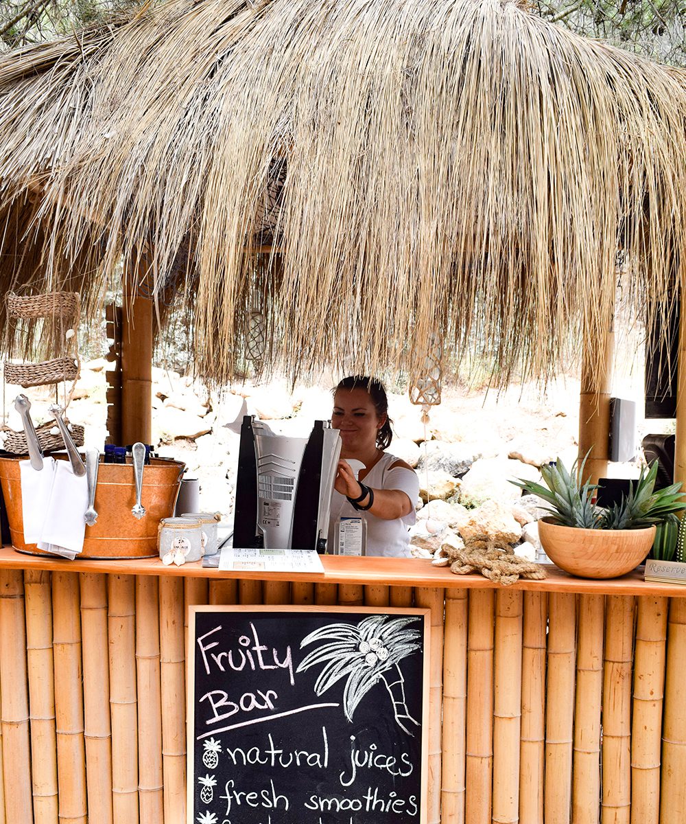 The juice shack at Restaurant Cap Falcó