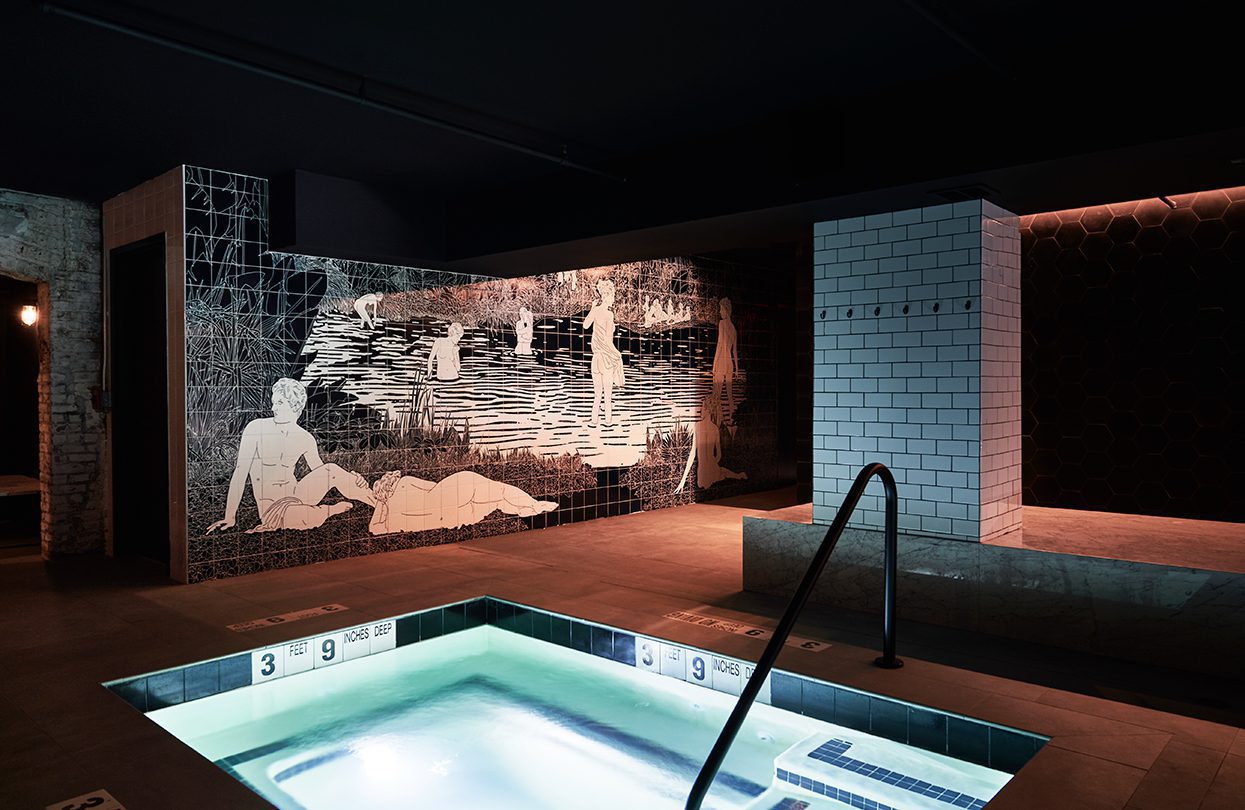 BATHHOUSE Mural Adrian Gaut