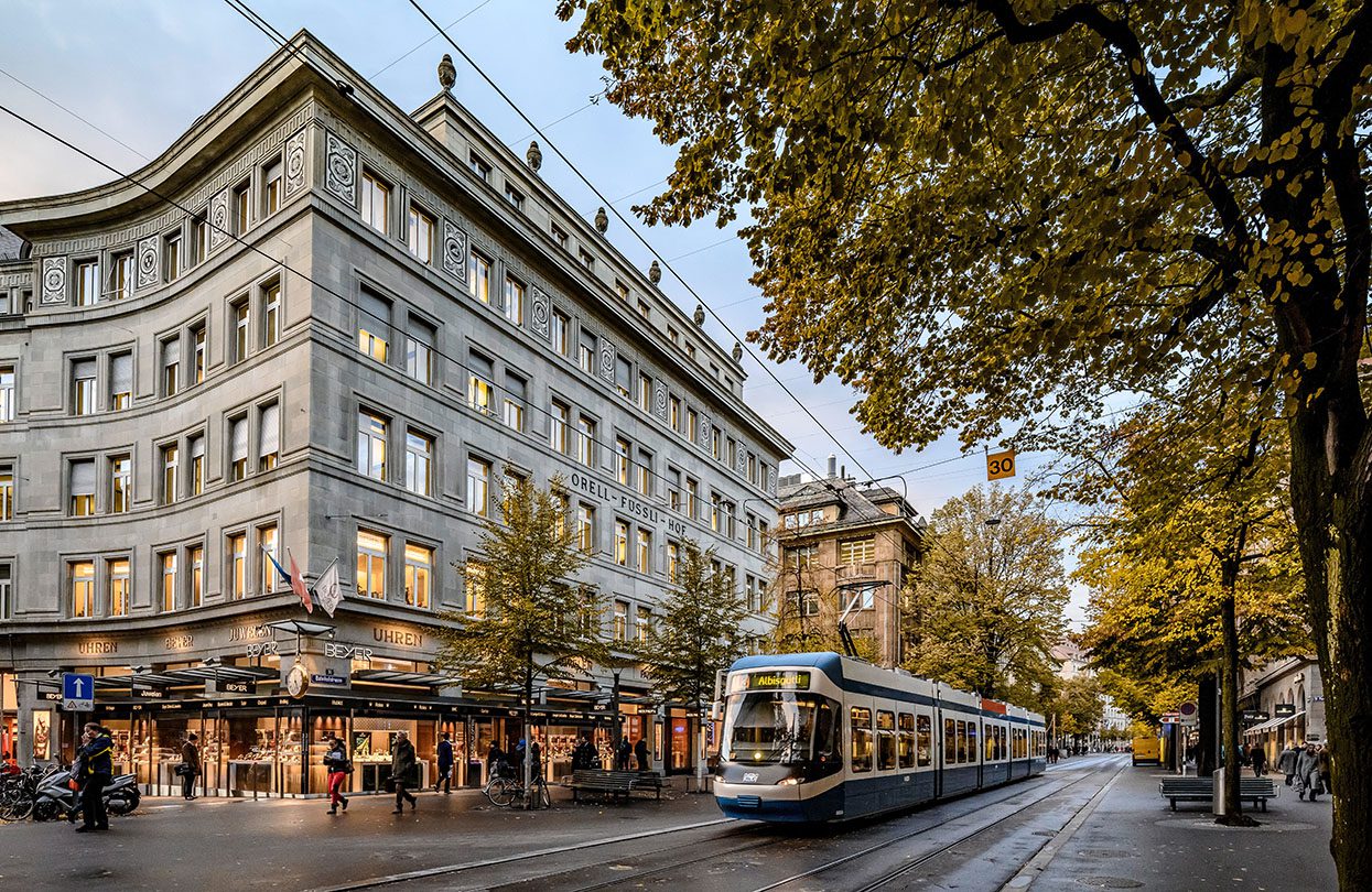 Bahnhofstrasse, image credit Bahnhofstrasse Zürich