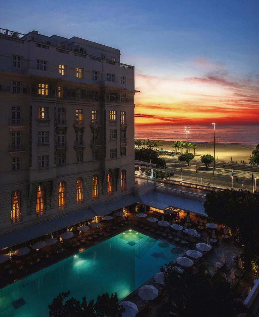 Copacabana Palace main building view from tower building, Photo credit Tuca Reines