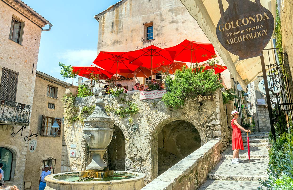 The narrow streets of St Paul de Vence, image by Eddy Galeotti, shutterstock