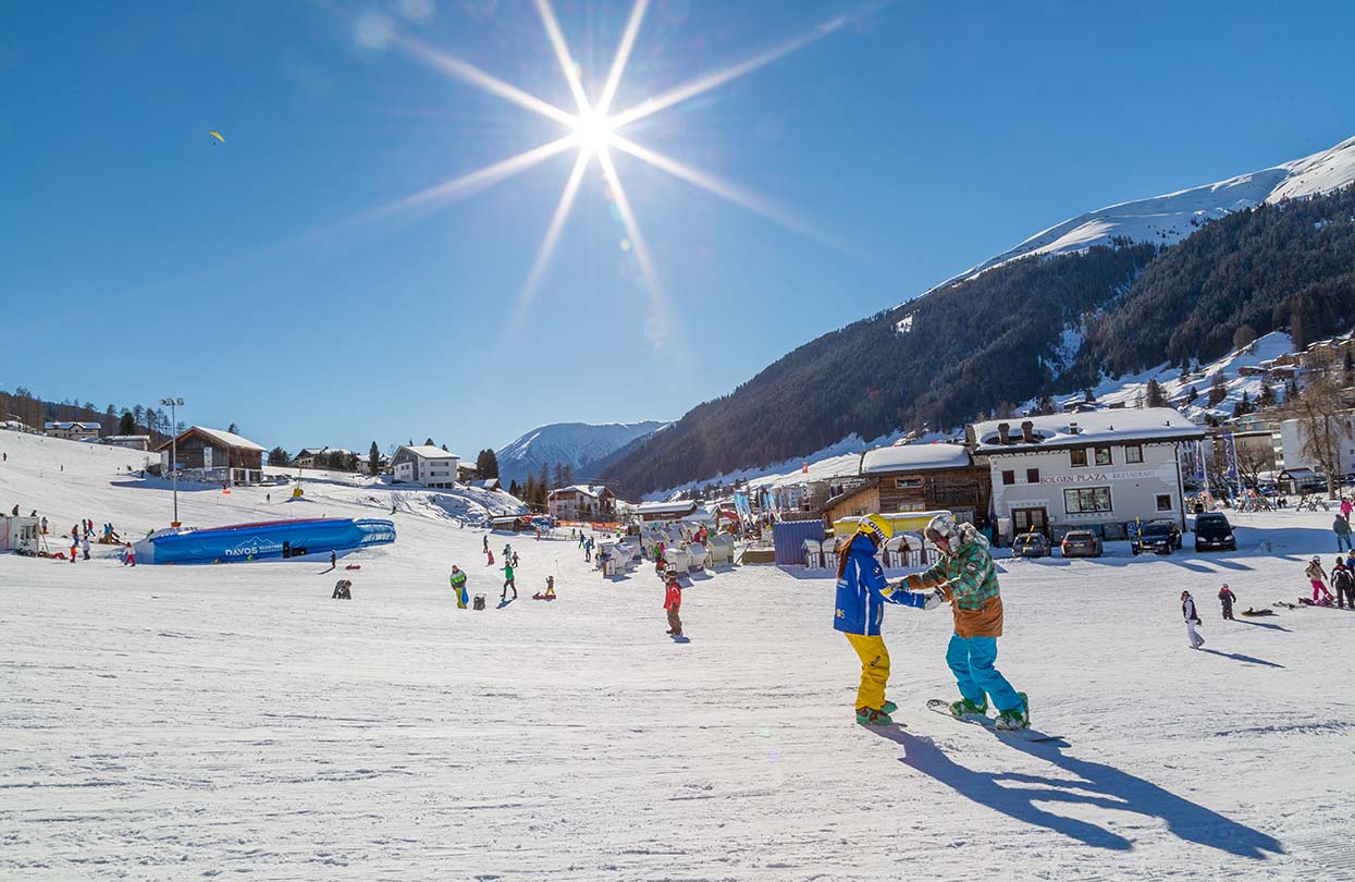 Learning to ski in Bolgen, Image Copyright DDO